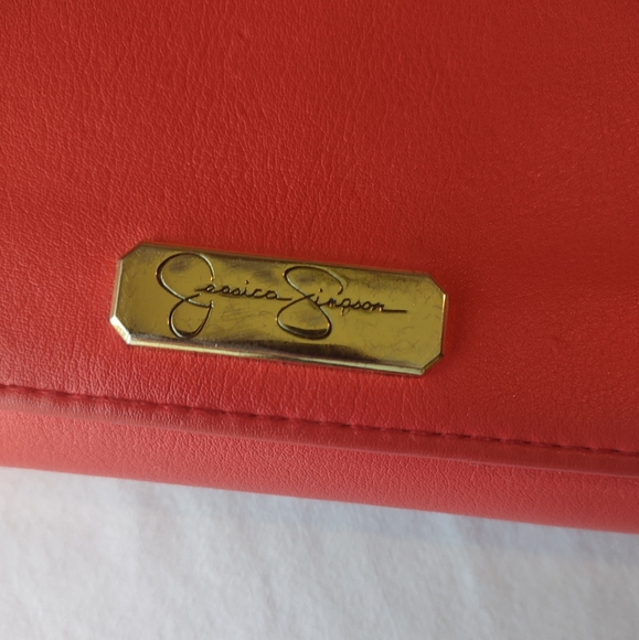 Jessica Simpson Red Wallet w/ Tan Interior - Picture 7 of 10